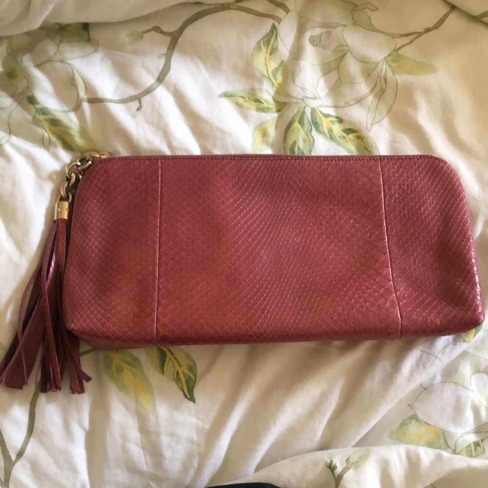 Gucci snake skin clutch